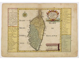 SCHREIBER, J. -  Die Insul Corsica mit dessen Districten und Aemtern adgetheilet. SCHREIBER, J. -  Die Insul Corsica mit dessen Districten und Aemtern adgetheilet.
