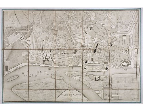 SEBIRE, J. - Plan de la ville de Nantes. SEBIRE, J. - Plan de la ville de Nantes.