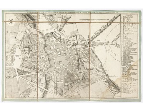 ANDELIN (d'), Alexandre-Joseph. - Plan de la ville de Bourg en Bresse. ANDELIN (d'), Alexandre-Joseph. - Plan de la ville de Bourg en Bresse.