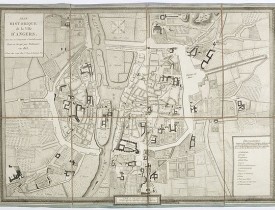 RUDEMARE. -  Plan historique de la ville d’Angers, avec tous ses changements et embellissements.