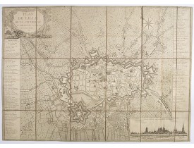 ANONYME. -  Plan de Lille de la citadelle et banlieue de la ville et de ses environs.