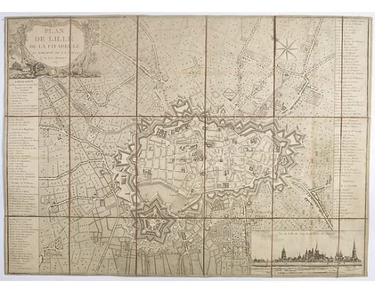 ANONYME. - Plan de Lille de la citadelle et banlieue de la ville et de ses environs. ANONYME. - Plan de Lille de la citadelle et banlieue de la ville et de ses environs.