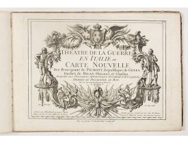 DHEULLAND, Guillaume et JULIEN, Roch. -  Theatre de la guerre en Italie ou Carte nouvelle des principauté de Piemont, République de Genes, duchés de Milan, Plaisance et Confins.
