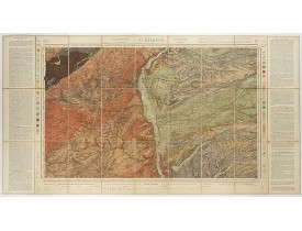 Carte géologique de la France. -  St. Etienne. 177.