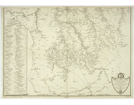 THIBAULT frères. - Carte des rivières et ruisseaux du bassin de la Seine. THIBAULT frères. - Carte des rivières et ruisseaux du bassin de la Seine.