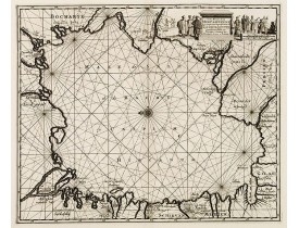 AA, P. van der -  Carte marine de la mer Caspienne avec toutes ses Bayes Rivieres et Havres, dressée sur les observations des plus habiles Navigateurs,. . .