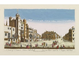 ANONYME. -  A View of S. James's Palace Pall Mall. - Vues du Palais royal de S.Jacques Pall Mall.