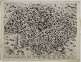 ANONYME. -  Antiquae urbis perfecta et Nova delineatio.
