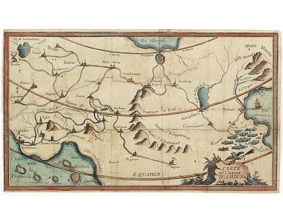 ANONYME - Carte du Chemin d'Amour. ANONYME - Carte du Chemin d'Amour.