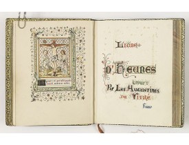 ANONYME. -  Livre d'heures offert par les augustines de Vitré France.