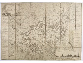 ANONYME -  Plan de Lille de la citadelle et banlieue de la ville et de ses environs.