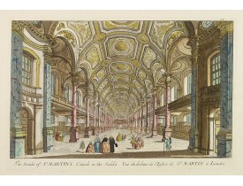 ANONYME. -  Vuë du dedans de l'Eglise de St. Martin à Londres.
