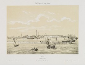 ASSELINEAU, Léon Auguste. -  Lorient. Vue de l'Entrée du Port Marchand.