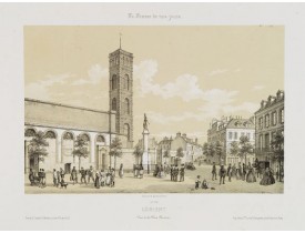 ASSELINEAU, Léon Auguste. -  Lorient. Vue de la Place Bisson.