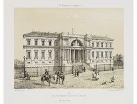 ASSELINEAU, Léon Auguste. -  Vue du Palais de Justice à Nantes.