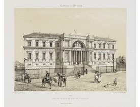 ASSELINEAU, Léon Auguste. -  Vue du Palais de Justice à Nantes.
