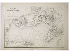 AUDET, P. -  Nouveau plan de la ville de Toulon et de ses environs.
