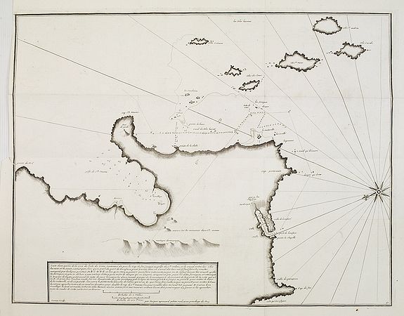 AYROUARD, J. -  Carte d'une partie de la côte de l' îsle de Corse contenant de puis le Cap de fen. . .