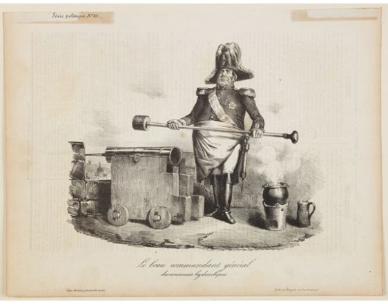 BECQUET. -  Le beau commandant general des cannonniers hydrauliques.