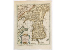 BELLIN, J.N. -  Carte de la province de Quan-tong, ou Lyau-tong et du Royaume de Kau-li. . .