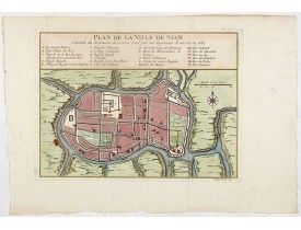 BELLIN, J.N. -  Plan de la ville de Siam.