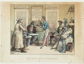 BENARD / BOURDET. -  Les Jouissance du Juste Milieu.