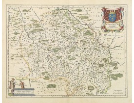 BLAEU, W. -  Borbonium Ducatus Bourbonnois.