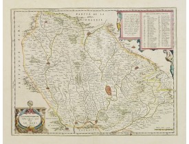 BLAEU, W. -  Cenomanorum Galliae regionis typus: Vulgo Le Mans.