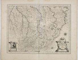 BLAEU, W. -  Champagne latine Campania, comitatus.