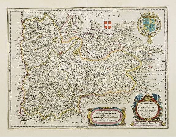 BLAEU, W. - Delphinatus vulgo Dauphiné. BLAEU, W. - Delphinatus vulgo Dauphiné.