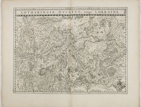 BLAEU, W. -  Lotharingia Ducatus:  Vulgo Lorraine.