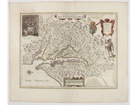 BLAEU, W. -  Nova Virginiae Tabula.