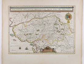 BLAEU, W. -  Pictaviae Ducatus Descriptio Vulgo le Pais de POICTOU.