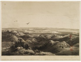 BODMER, C. -  Réunion de la riviere Pierre Jaune avec le Missouri.