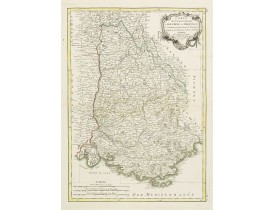 BONNE, R. -  Carte des Gouvernements de Dauphiné et de Provence. . . Planche n° XIII.