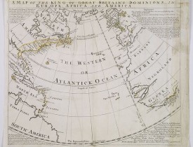 BOWEN, E. - A Map of the King of Great Britain's Dominions in Europe, Africa, and America.