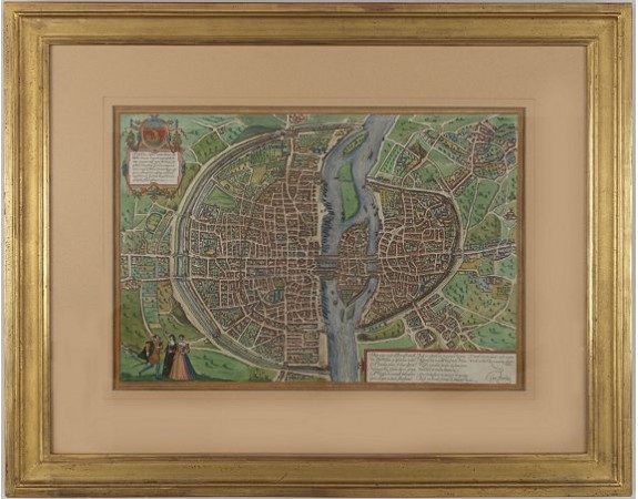 BRAUN, G. / HOGENBERG, F. - Lutetia, vulgari nomine Paris, urbs Galliae. BRAUN, G. / HOGENBERG, F. - Lutetia, vulgari nomine Paris, urbs Galliae.