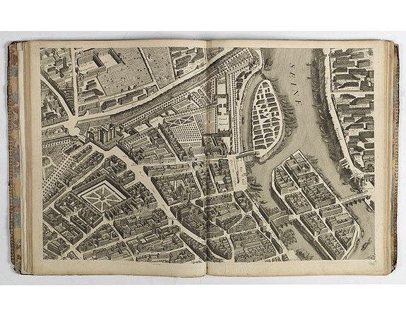 BRETEZ, Louis / TURGOT. -  Plan de Paris commencé l'année 1734, Dessiné et gravé sous les ordres de Messire Michel Etienne Turgot, prévost des marchands.