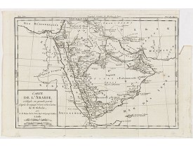 BRION DE LA TOUR, L. -  Carte de L'Arabie, rédigée en grande partie d'après le voyge récent et les Cartes de M. Niebuhr par le Sr. Brion de la Tour. . .