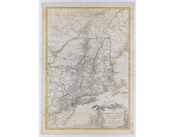 BRION DE LA TOUR, L. - Carte du Théatre de la Guerre Entre les Anglais et les Américains: Dressée d’apres les Cartes Anglaises les plus modernes BRION DE LA TOUR, L. - Carte du Théatre de la Guerre Entre les Anglais et les Américains: Dressée d’apres les Cartes Anglaises les plus modernes