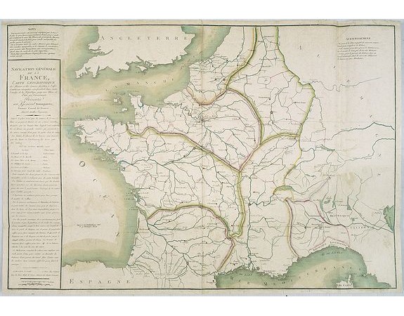 BRULLEE, J.P. -  Navigation générale de la France,... Présentée au Général Bonaparte Premier Consul de France.