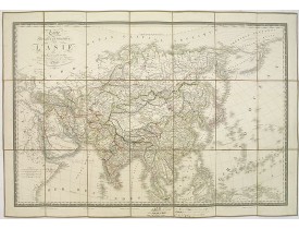 BRUÉ, A. H. -  Carte physique et politique de l'Asie.