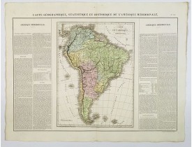 BUCHON, J. A. -  Carte Geographique, Statistique et Historique de l'Amerique Meridionale.