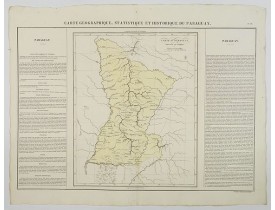 BUCHON, J. A. -  Carte Geographique, Statistique et Historique du Paraguay.