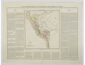 BUCHON, J. A. -  Carte Geographique, Statistique et Historique du Perou.