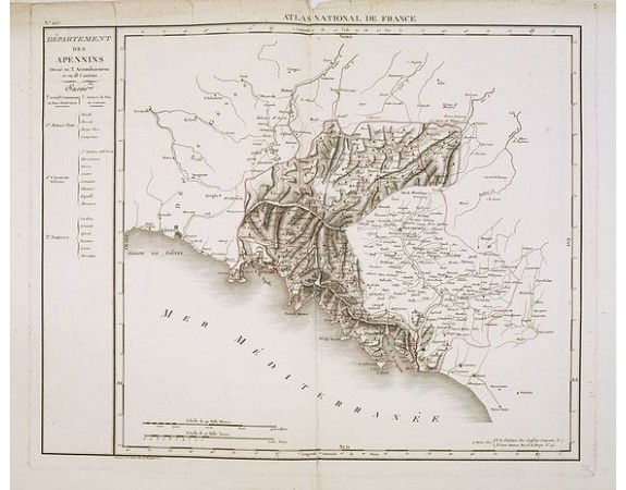 CHANLAIRE, P.G. -  Département des Apennins Divisé en 3 Arrondissemens et en 18 cantons.