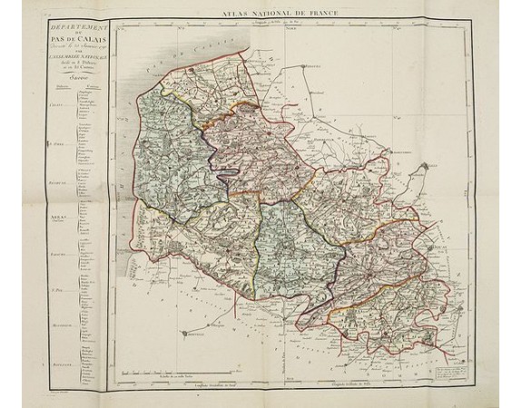 CHANLAIRE, P-G. -  Département du Pas de Calais décrété le 20 janvier 1790. . .