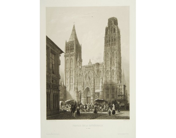 CHAPUY. -  Portail de la cathédrale de Rouen.