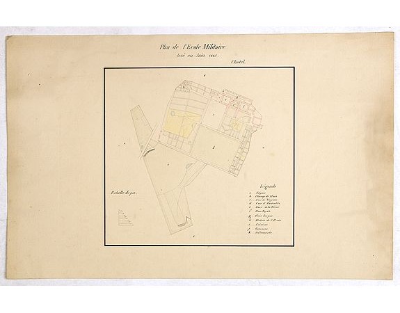CHATEL. -  Plan de l'Ecole Militaire levé en Juin 1845.