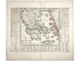 CHATELAIN, H. -  Carte historique et géographique de l'ancienne Grece . . .